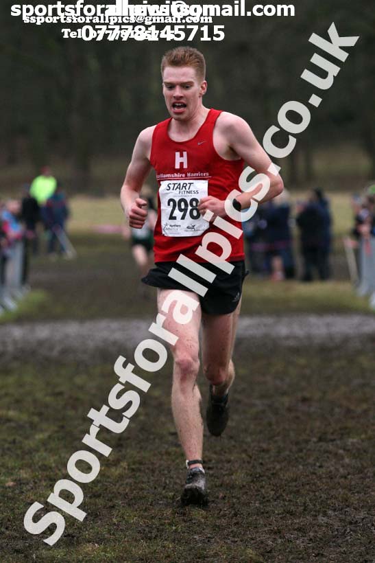 Senior men, 2018 Northern Cross Country Champs., Harewood House, Leeds. Photo: David T. Hewitson/Sports for All Pics
